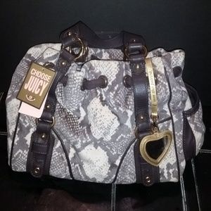 Juicy Couture Velour Python Daydreamer Handbag